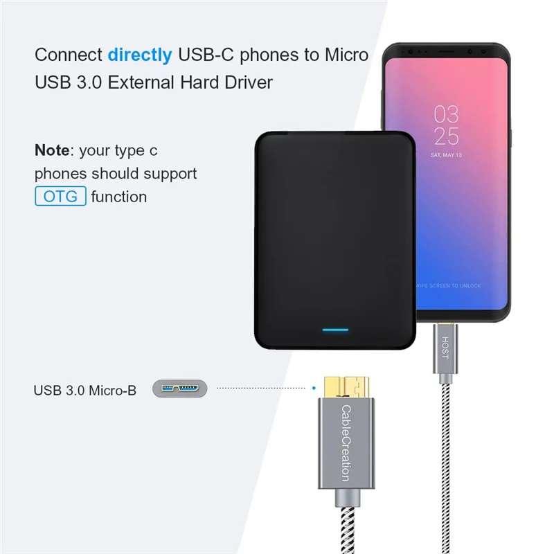 USB-C to Micro-B 3 0 (Gen 2/10G) Кабель Micro USB 1 типа C совместимый с MacBook (Pro) Chromebook Pixel внешний