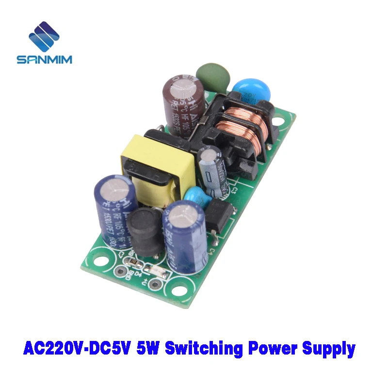 1 шт. SANMIN AC220V к DC5V 1A 5W изолированный импульсный источник питания модуль от 220 В до 5