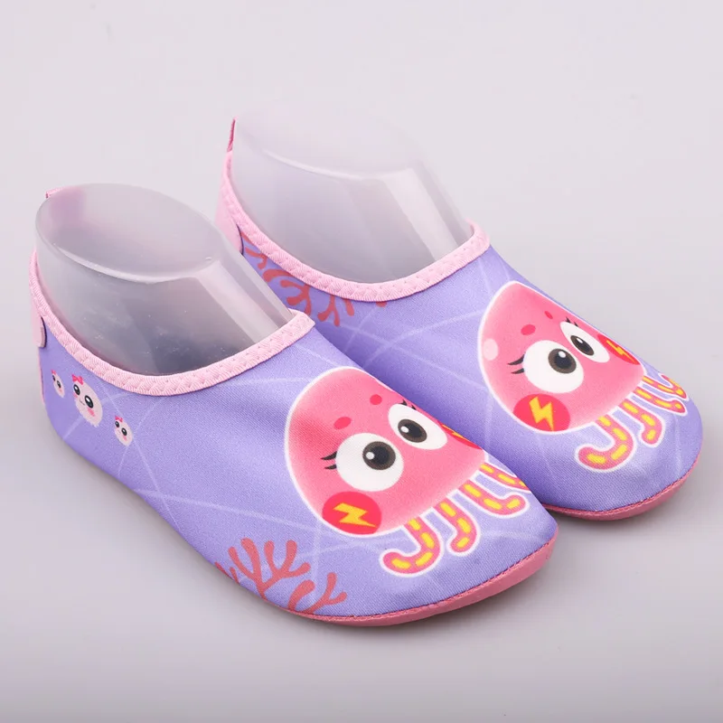 Быстросохнущая детская Обувь Медузы узор против скольжения для Бассейны/пляж