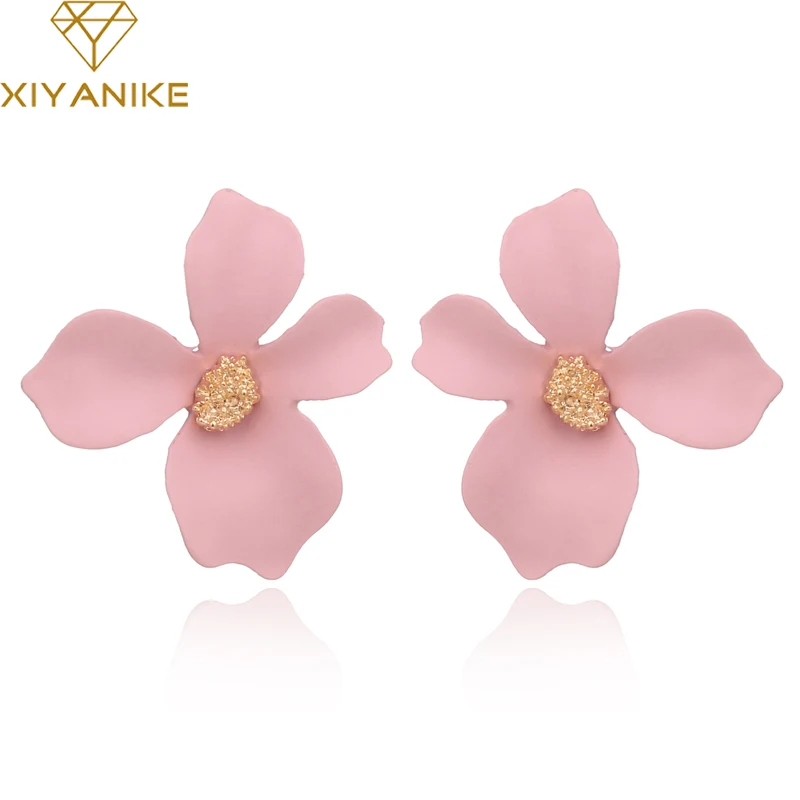 XIYANIKE 2018 новые корейские серьги гвоздики в форме цветка с распылителем для женщин