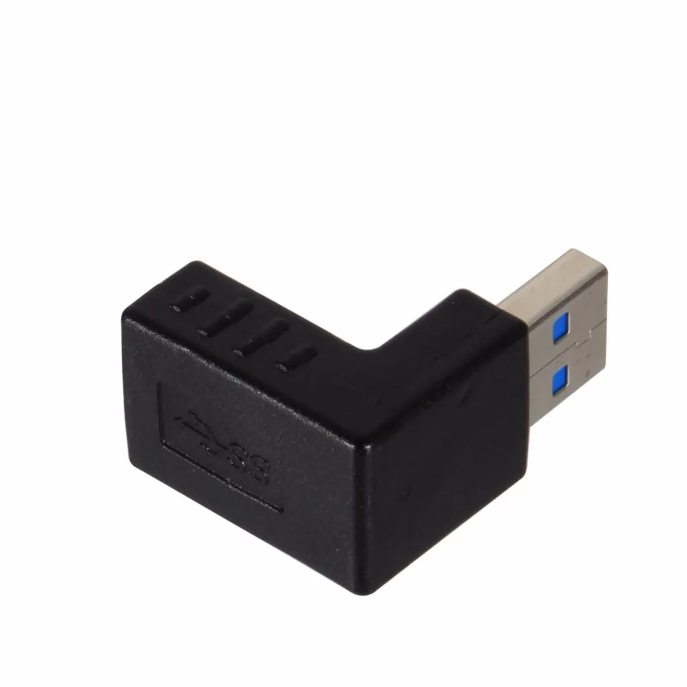 Новинка USB 3 0 внешний удлинитель 90 градусов прямоугольный адаптер штекер с