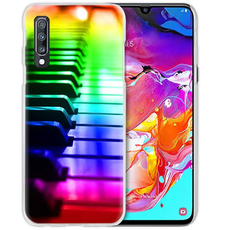 Чехол I Love Piano Music для samsung Galaxy A50 A70 A20e A40 A30 A20 A10 A8 A6 Plus A9 A7 жесткий прозрачный чехол для телефона из поликарбоната