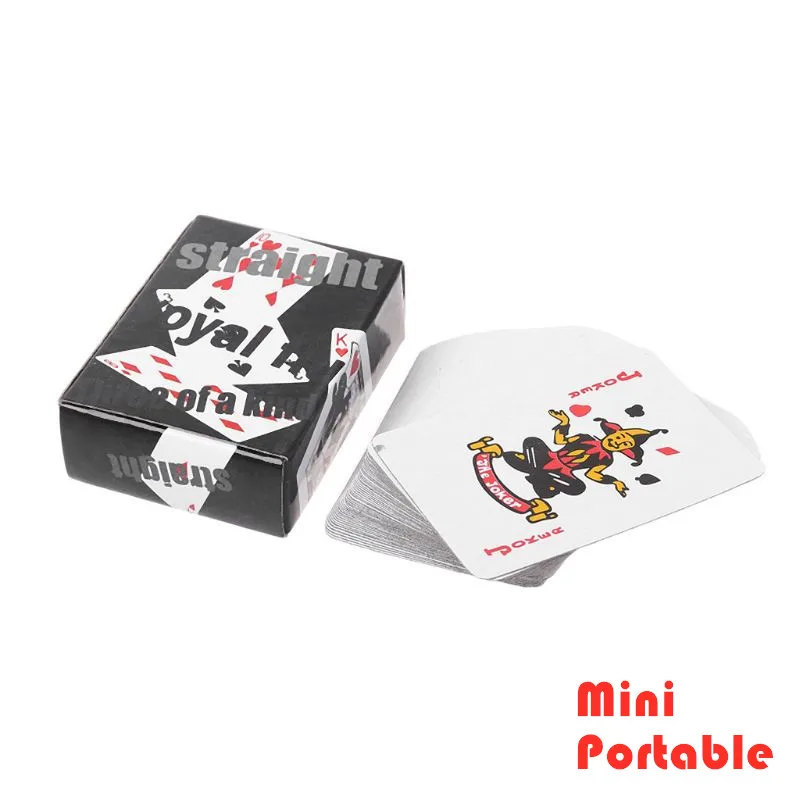 Портативная мини игральная карта Texas Hold'em настольная игра покер Дорожная