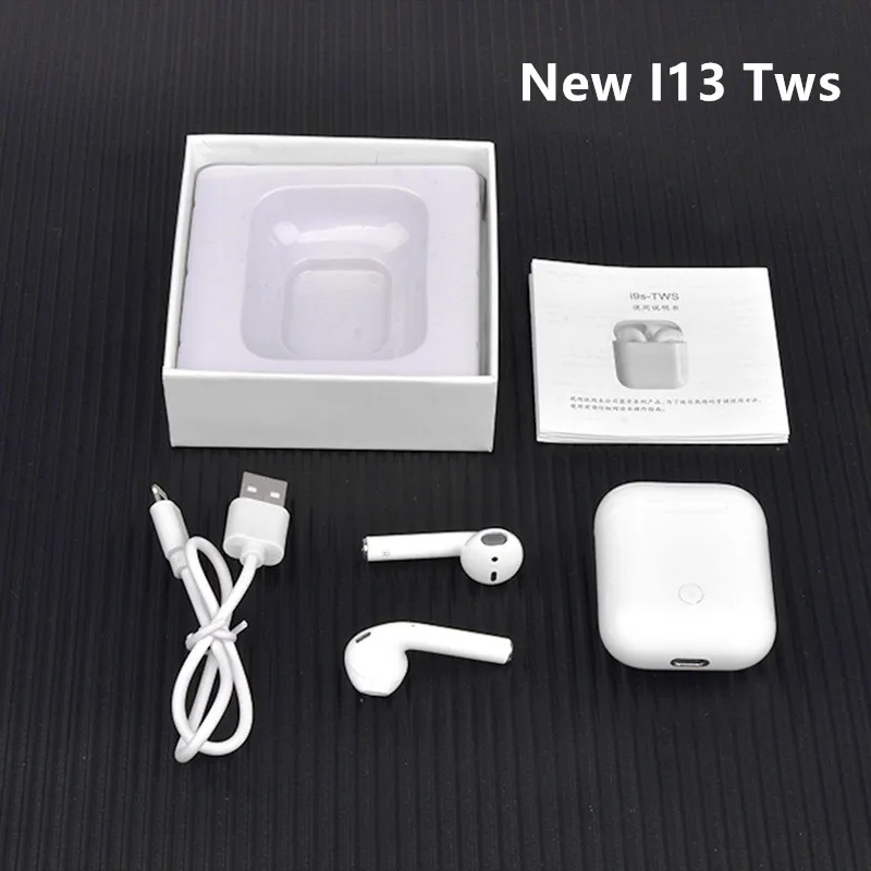 i13 Новые i7s i13 i14 i15 TWS Pk i10 i12 мини беспроводные Bluetooth наушники android 3D стерео наушники гарнитура для всех смартфонов - Цвет: i13