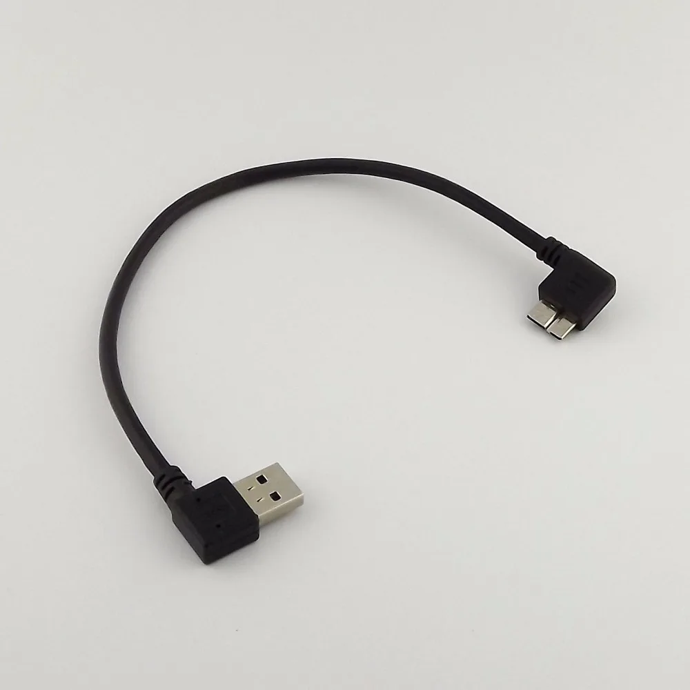 Адаптер для передачи данных USB 3 0 1 шт. с левым угловым штекером A микро углом B