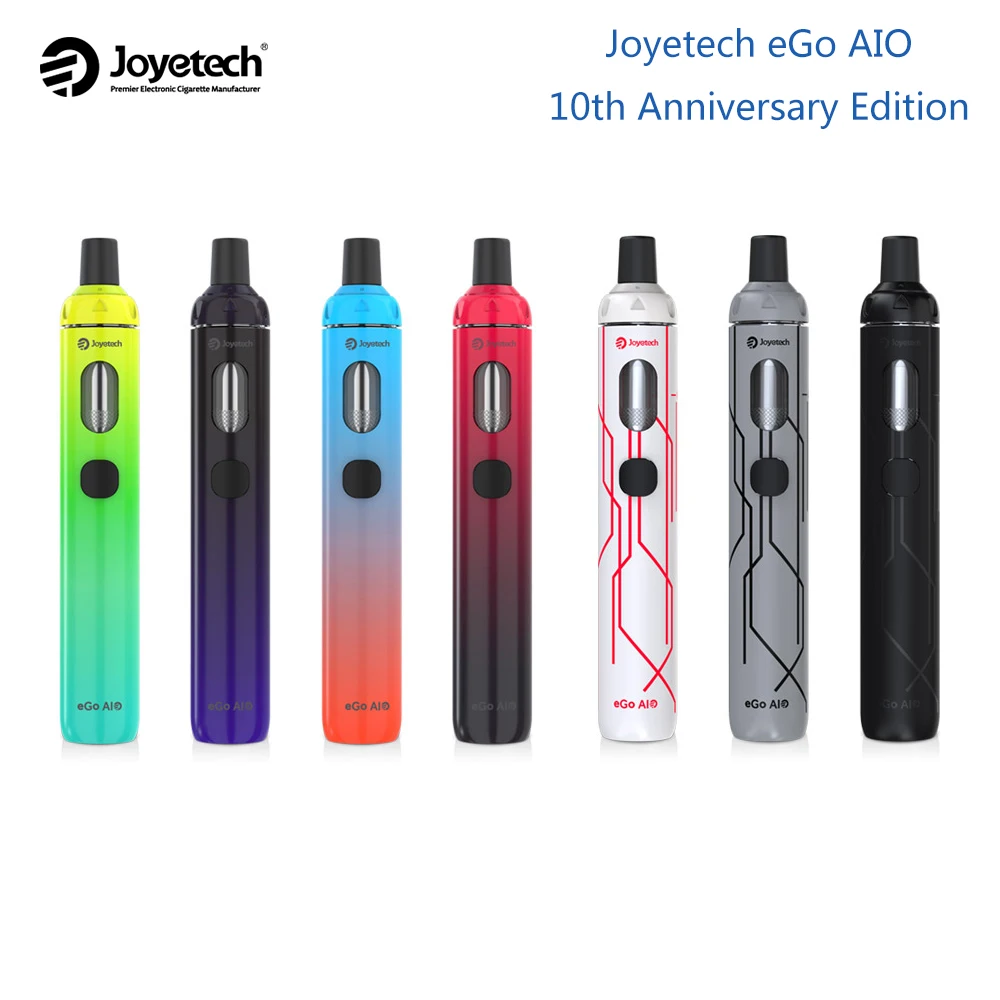 Оригинальный комплект Joyetech eGo AIO 10 летний выпуск встроенный аккумулятор с Vapor BF SS316