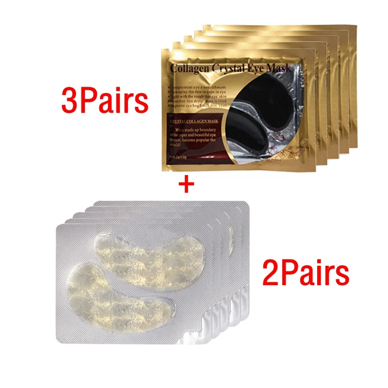 5pairs style8 10 шт = 5 упаковка коллагеновая маска для лица патчи для глаз увлажняющий крем против старения морщин темные круги Отечность маски - Цвет: 5pairs style8