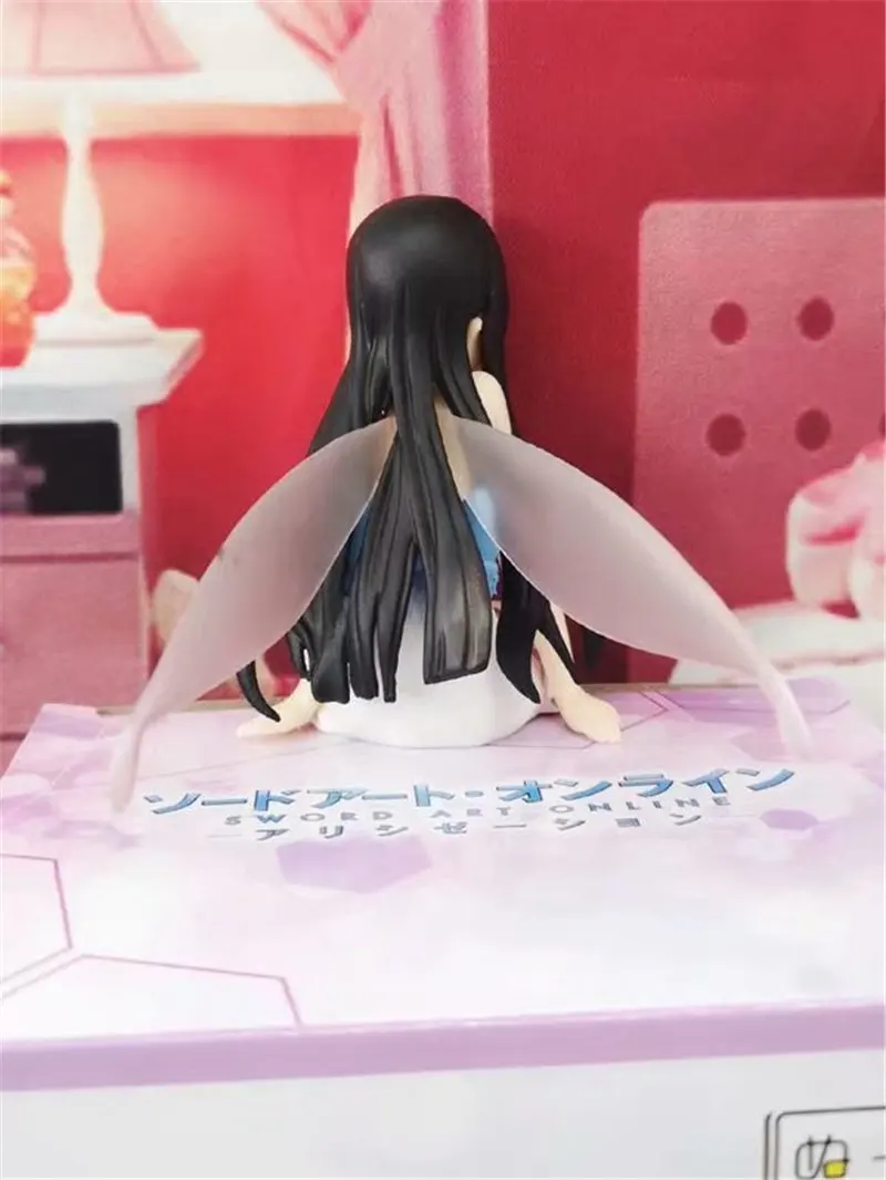 14 см аниме меч искусство онлайн фигурка SAO YUI сексуальная девушка Сидящая под мир