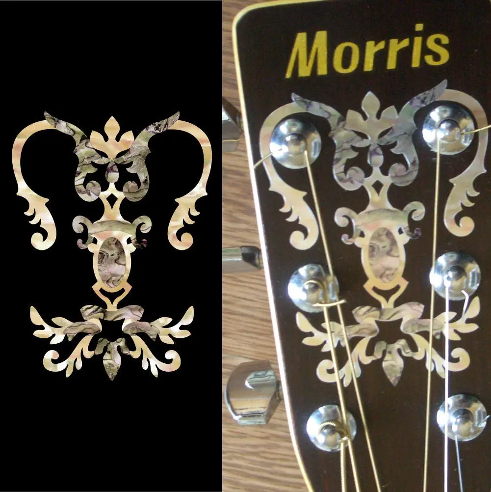 Inlay Sticker Decal for Guitar Headstock - Chandelier Torch