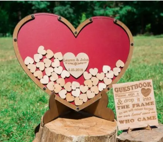 Индивидуальные имена dateHeart Drop Box Гостевая книга Свадьба Top Альтернатива