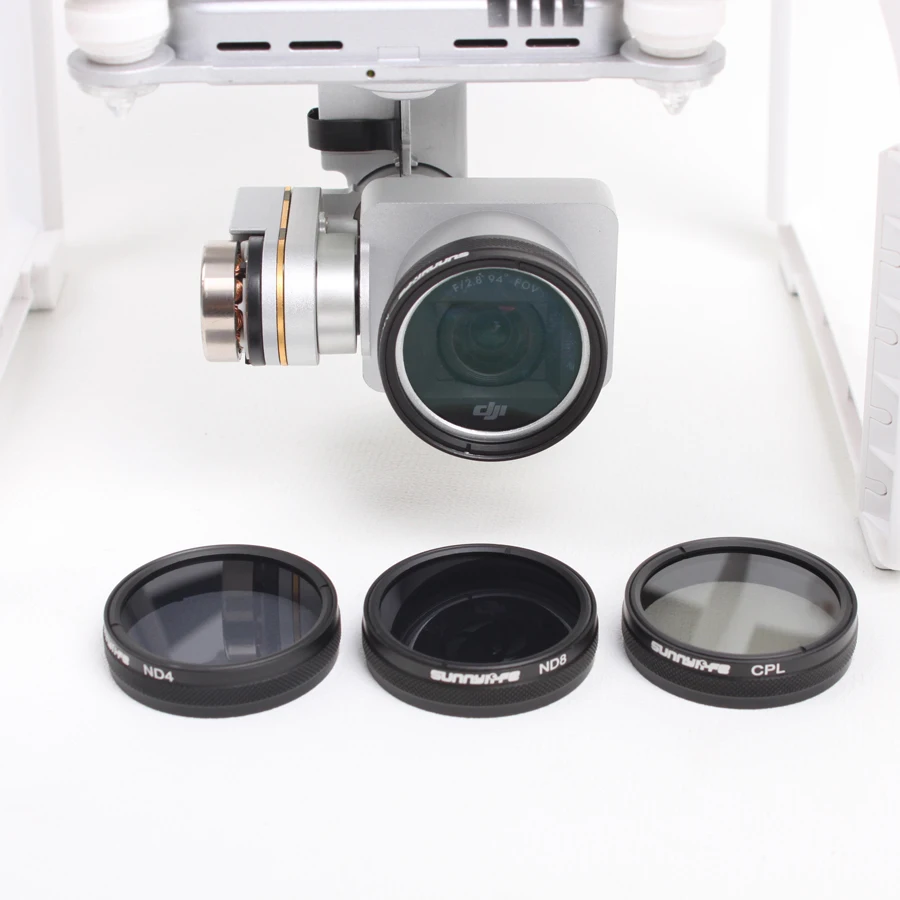 Lens Filter ND-4 Light Microscopy for DJI Phantom 4/3 ND4 Dimmer Professional\Advanced\Standard | Электроника