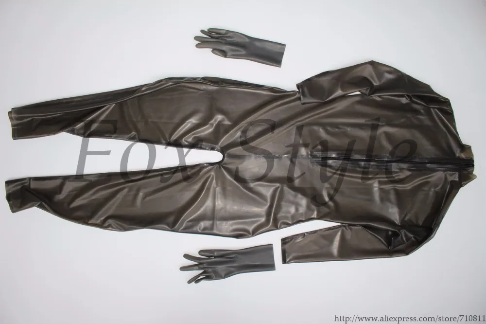 Классический латексный Фетиш костюм резиновый zentai мокрого вида с носками