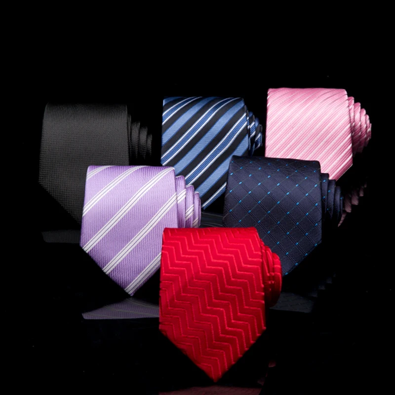 Распродажа мужской деловой и свадебный галстук для мужчин 8 см в широкую полоску