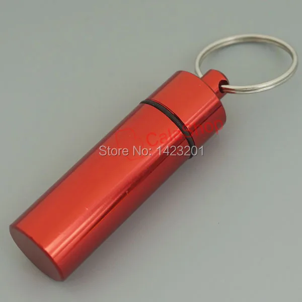 5 шт./лот капсульный Контейнер Брелок водонепроницаемый ящик для таблеток