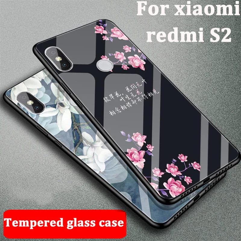 Закаленное Стекло + TPU чехол для Xiaomi Redmi S2 RedmiS2 кожи S 2 случаи телефон крышку