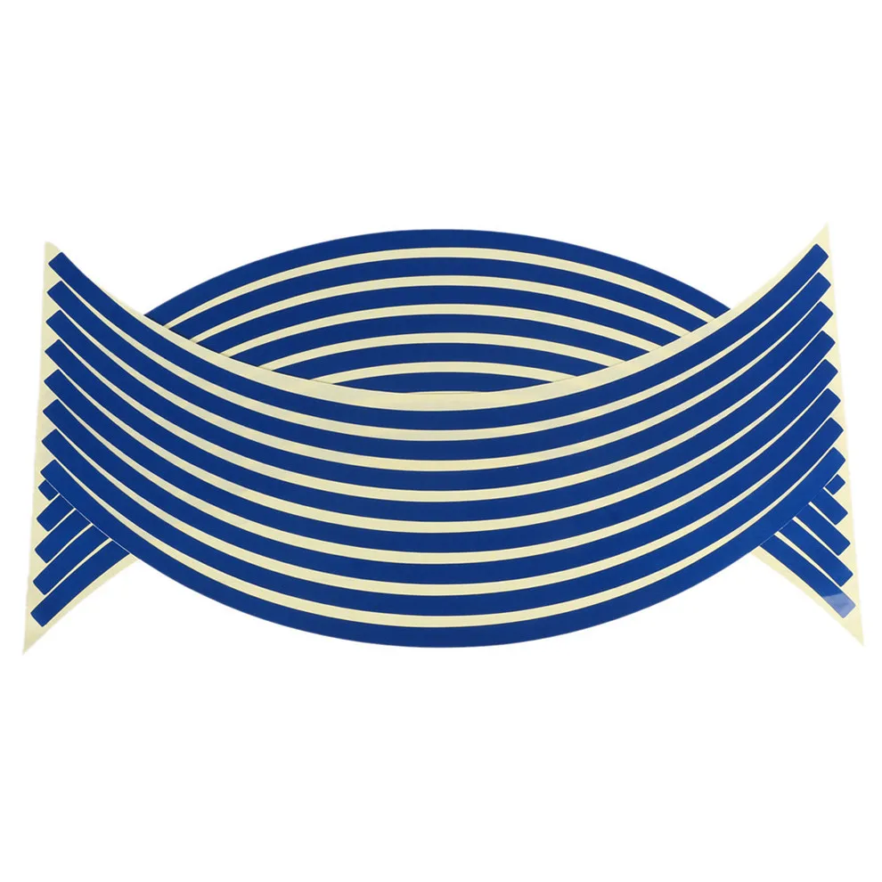 Стайлинга автомобилей 16 полосок велосипед Автомобиль Мотоцикл колесо шины