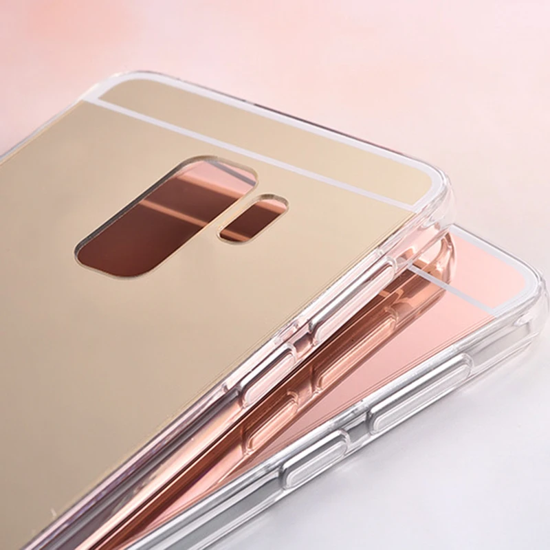 Для Samsung Galaxy A6 2018 Чехол Plus чехол Модный зеркальный Силиконовый ТПУ задняя крышка