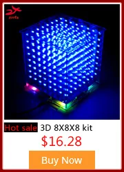 Новейший красочный RGB елки светодиодные электронные diy Набор