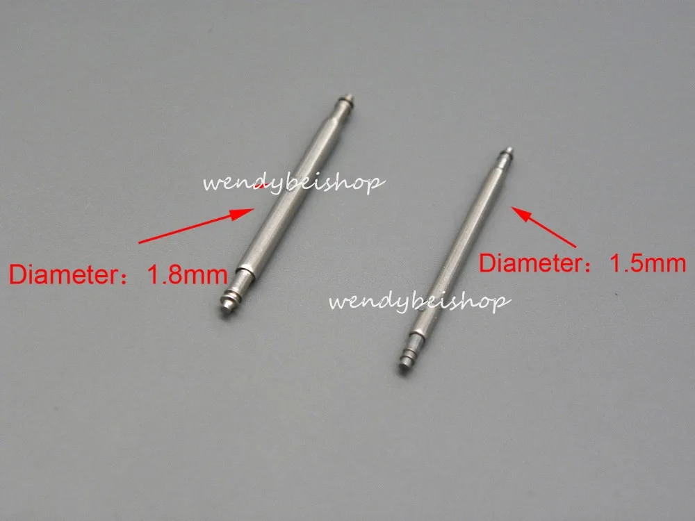 20 шт. в наборе пружинные штифты из нержавеющей стали для ремешка часов диаметром