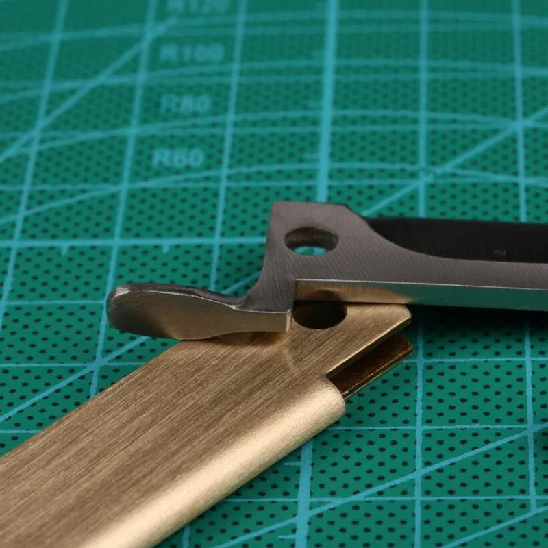 Открытый Портативный EDC инструменты, латунь нержавеющая сталь DIY мини нож, письмо открывалка, подарок кулон Латунный Колокольчик
