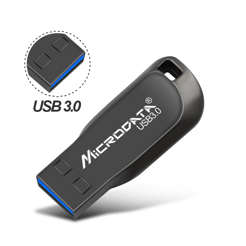 Серебристый/черный металлический USB флеш-накопитель Usb 3 0 64 ГБ 128 высокоскоростной
