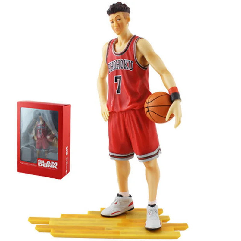 25 см аниме SLAM DUNK Sakuragi Hanamichi ПВХ Фигурки Rukawa Kaede Акаги Такенори Mitsui Hisashi