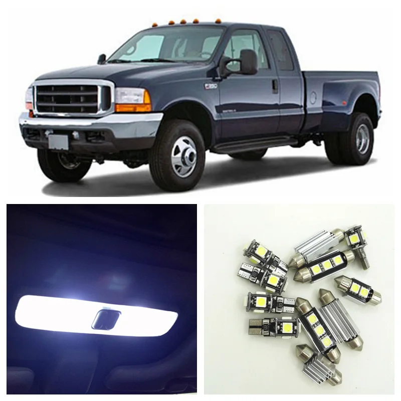 Комплект белых светодиодных ламп Посылка на Ford F250 2005 2015 F350 F450 F550 11 шт.|led light interior|led