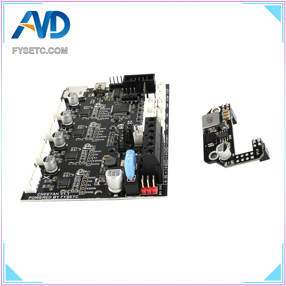 Cheetah Addon 24 В до 12 В Модуль поддержка бега 12 в RGB и вентиляторы для Creatlity CR10 Ender-3 Ender 3 Pro Ender 5 3d части принтера