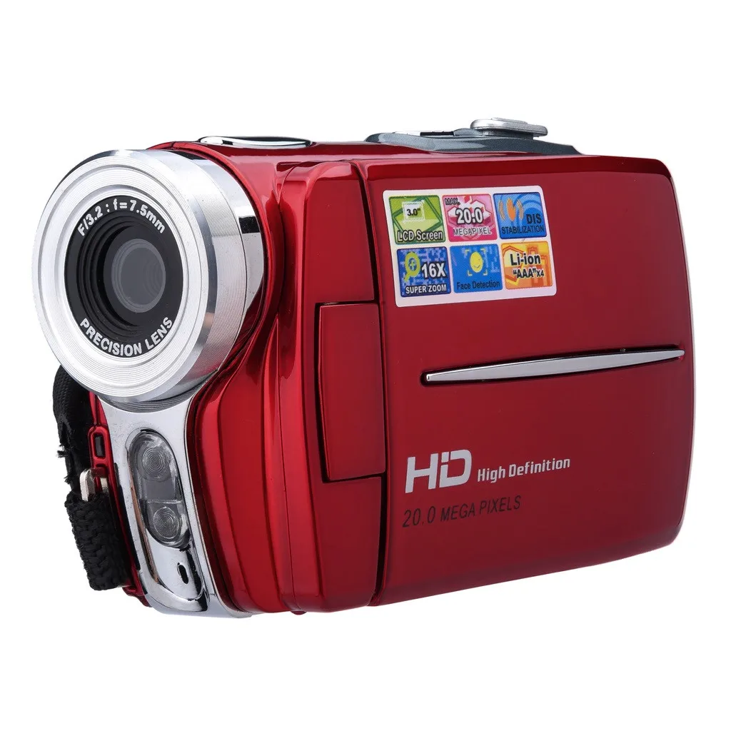Цифровая камера HD видеокамера Портативная цифровая 16X цифровой зум
