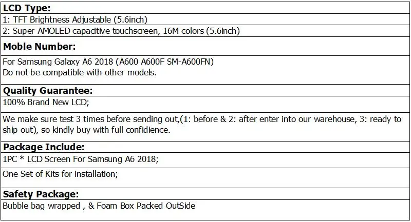 5," Super AMOLED A600 lcd Pantalla для samsung A6 A600F A600G SM-A600FN TFT lcd дисплей кодирующий преобразователь сенсорного экрана в сборе