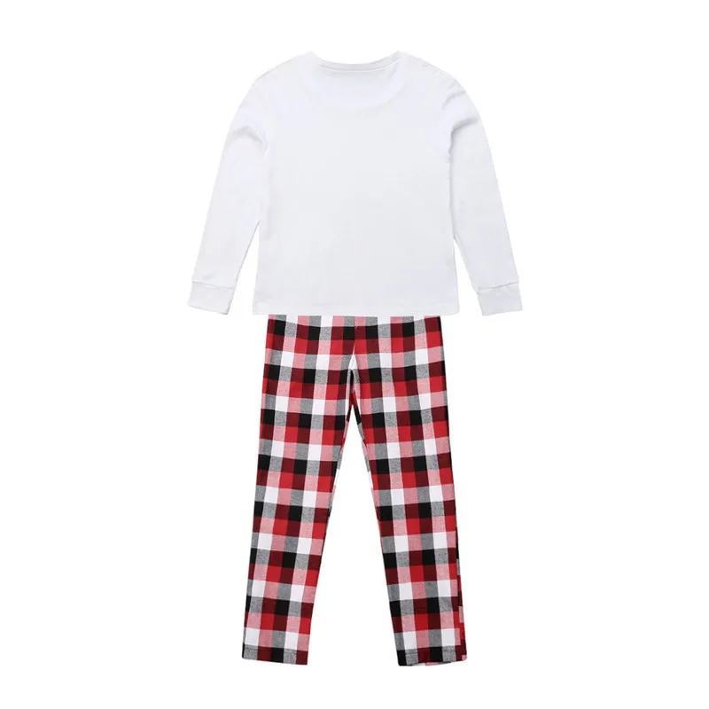 Family Matching Outfits Christmas Pajamas Set XMAS PJs Adult Kids Cute Party Nightwear Pyjamas Cartoon Deer Sleepwear