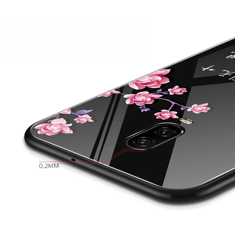Роскошные закаленное телефон Стекло чехлы для Oneplus 6 т чехол 6,41 ''для Oneplus 6 т Капа бампер Окрашенные чехол Oneplus6T случаях 1+ 6 т shell