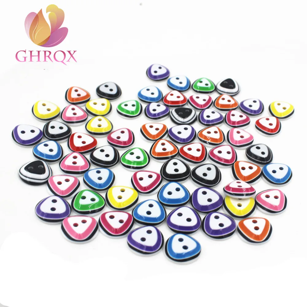 Оптовая продажа Кнопка смешанных цветов и круглым Форма 2 отверстие декоративные