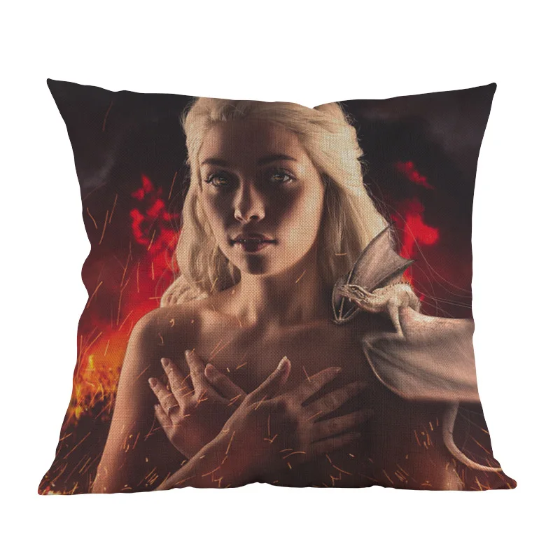 Кино ТВ шоу Daenerys мать драконов наволочка декоративный домашний диван детское