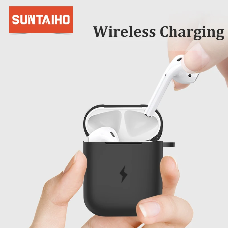Чехол для наушников Suntaiho Apple AirPod чехол беспроводного зарядного устройства Airpod