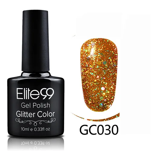 GC030 Elite99 10 мл УФ гель лак для ногтей Блестящий Цветной Гель-лак замачиваемый Гель-лак для ногтей Полупостоянный УФ-гель - Цвет: GC030
