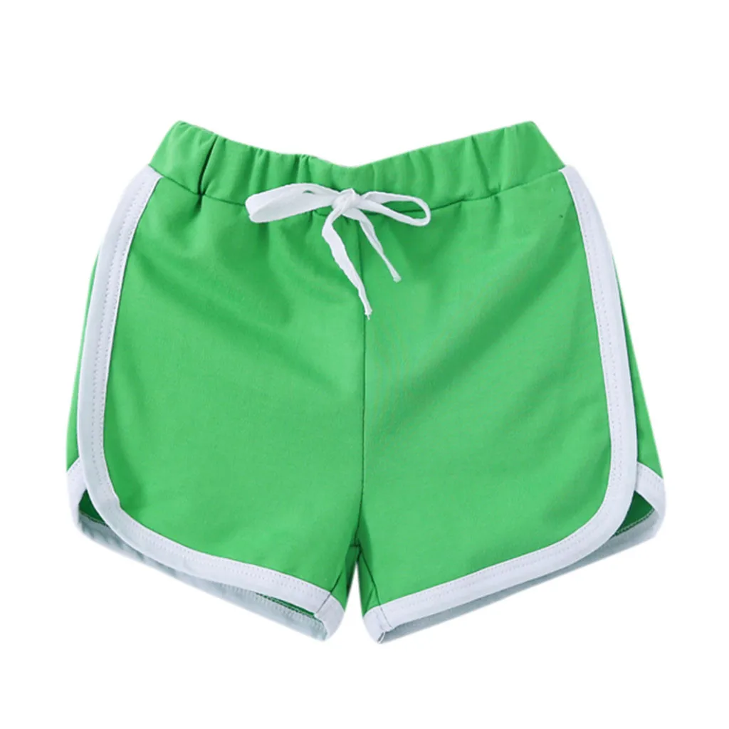D baby shorts kids shorts for girls boys toddler children Elastic sports short cotton Pants clothes шорты для мальчика хлопок 4 - Цвет: D