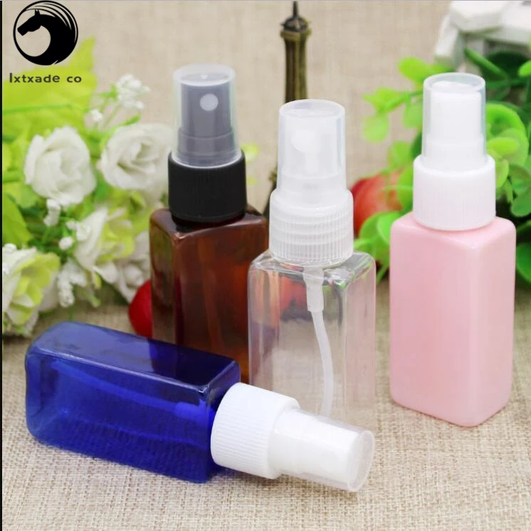 50 шт. Бесплатная доставка 30 мл пустые пластиковые парфумные квадратные бутылки