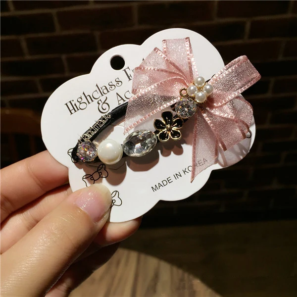 1 шт. новые модные женские заколки Стразы милые для волос с кристаллами цветами