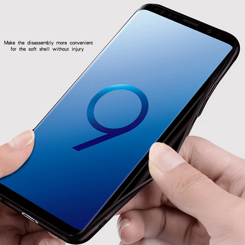 Чехол для Samsung S9 Plus чехол MOFI Galaxy S9Plus Жесткий задней панели + Мягкий силиконовый
