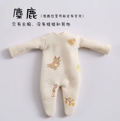 style3 Новая Милая Одежда для кукол, комбинезон, штаны, пижамы, полосатая рубашка для ob11, obitsu 11,1/12bjd, Одежда для кукол, аксессуары для кукол - Цвет: style3