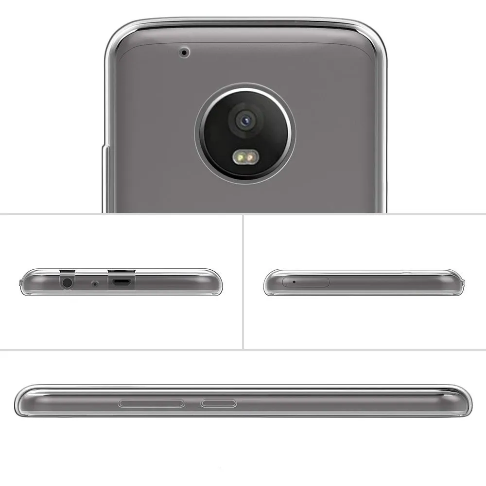 Чехол для Motorola MOTO c G5 G5s Plus E E2 E3 E4 плюс Z Z2 М X Play X2 ультра тонкий прозрачный чехол