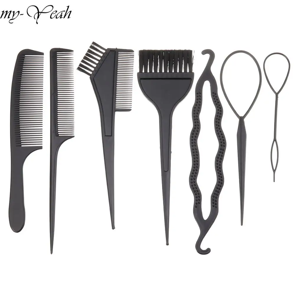 7 шт./компл. Волшебные волосы для скручивания прядей окрашивание Выпрямление