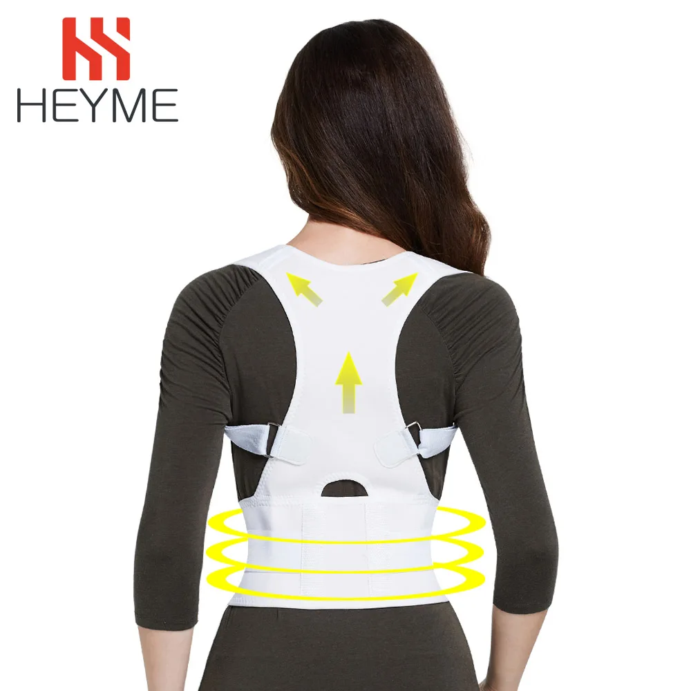 HEYME регулируемая поза корректор спины Brace Поддержка Пояс Талия плечевой корсет позвоночник Опора коррекция осанки A