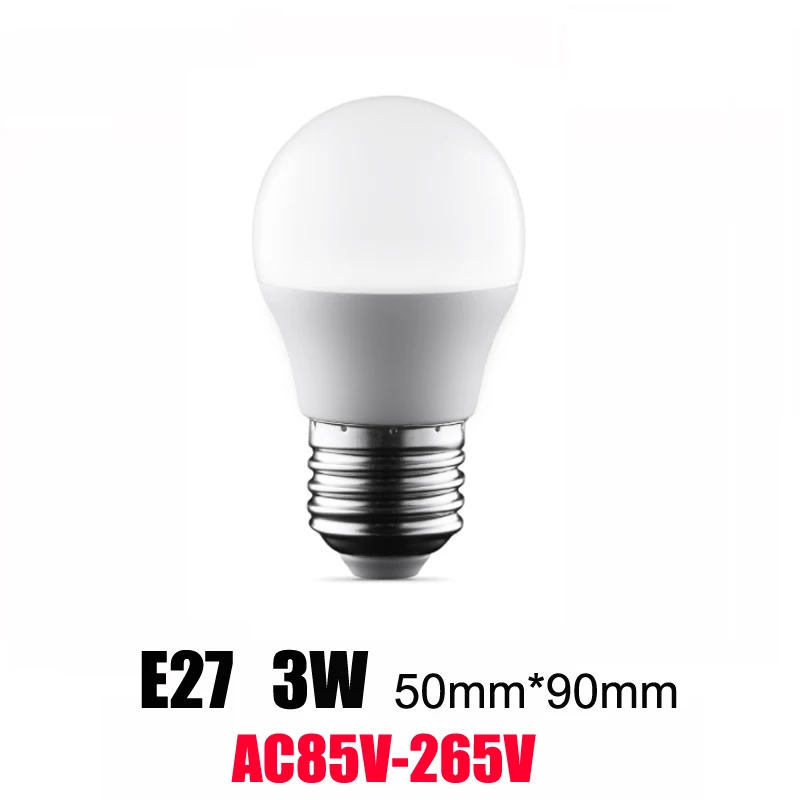 AC85V-265V 3W 6 шт./лот светодиодный светильник E27 AC110V 220V светодиодный лампы светодиодный светильник лампы настоящая мощность 3 Вт, 5 Вт, 7 Вт, 9 Вт, 12 Вт, 15 Вт, холодный и теплый белый лампада светодиодный Bombillas - Испускаемый цвет: AC85V-265V 3W