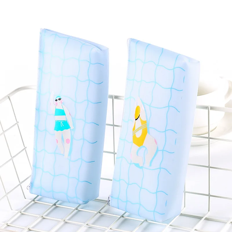 Милый купальник для женщин желе пенал силиконовый 4 вида цветов мешок ручки