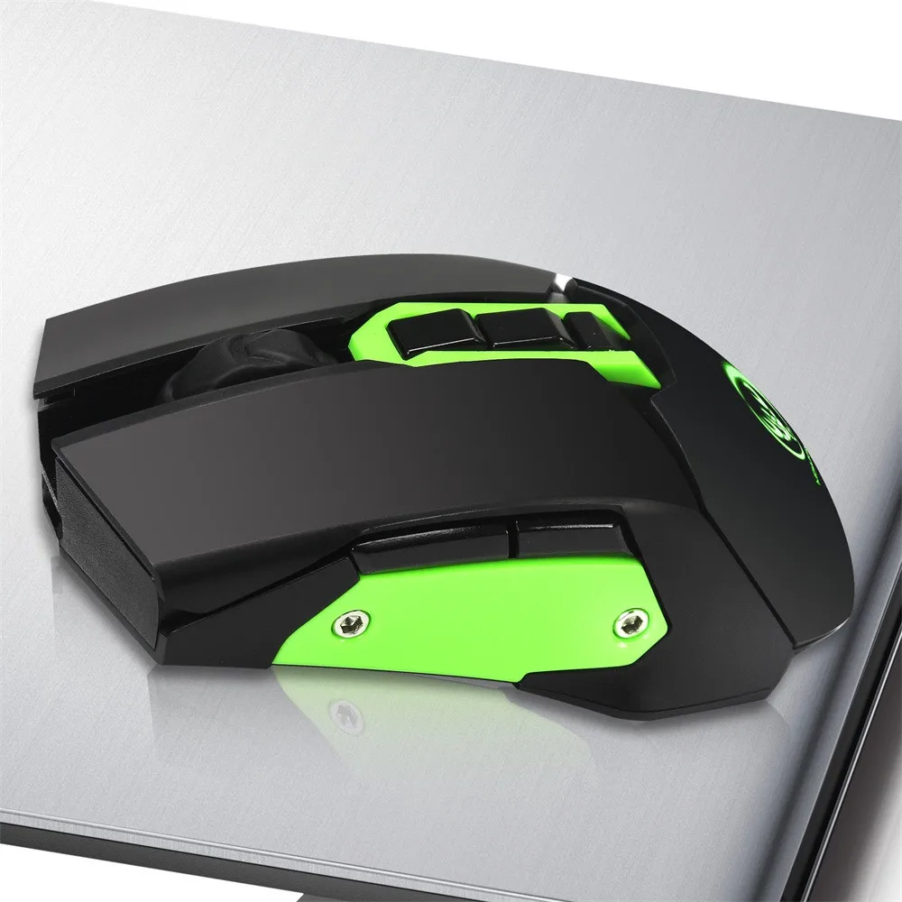 MOYUKAXIE X80 беспроводная мышь оптическая черная игровая мышь с 7 яркими цветами светодиодный подсветкой высокого качества Мыши для ПК ноутбука L0201 и 6