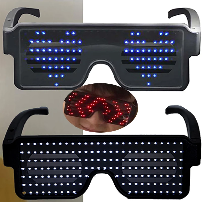 New Popular Goggles LED Light Glasses Featured USB Charging Man Woman Unisex Holiday Show Decoration | Дом и сад