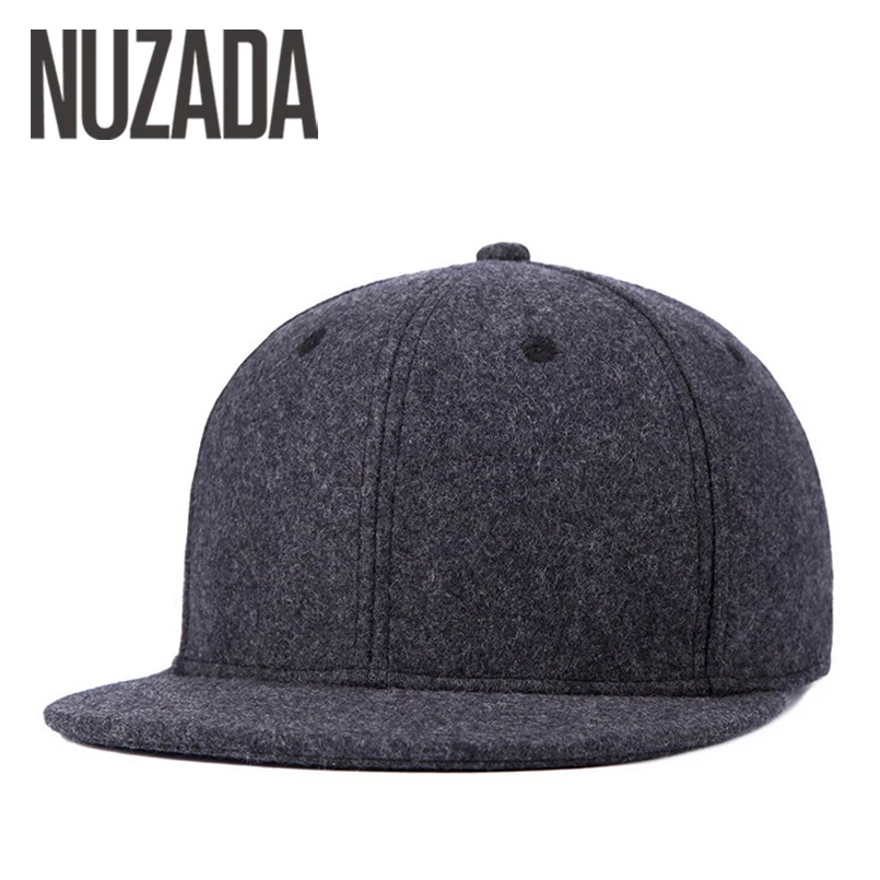 Брендовая бейсбольная кепка NUZADA для мужчин и женщин шерстяная шапка пар