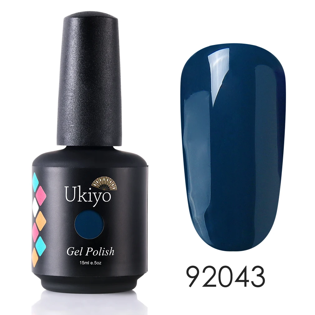 H92043 Ukiyo 15 мл Чистый Цвет Гель-лак для ногтей Vernis полуперманентный УФ-гель для ногтей впитывающий Гель-лак для ногтей - Цвет: H92043
